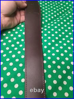 Browning Leather Suede Backed John Browning Signature Rifle Sling With Swivels