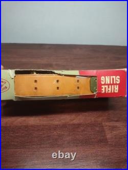 Bucheimer 1.250 (1-1/4) Leather Military Rifle Sling Plain Russet #245 NOS