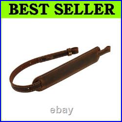 Buffalo Leather Rifle Sling, Black/Brown