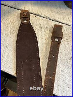 Buffalo Leather Rifle Sling Handmade Strap Personalized Made in USA