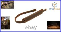 Buffalo Leather Rifle Sling with Non-Slip Suede Comfort Guaranteed