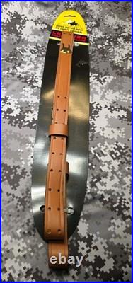 Butler Creek Leather Military Rifle Sling Plain Leather Rifle Shotgun. 22 Sling