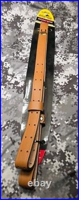 Butler Creek Leather Military Rifle Sling Plain Leather Rifle Sling