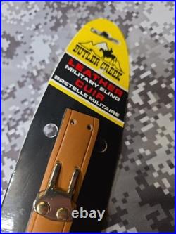 Butler Creek Leather Military Rifle Sling Plain Leather Rifle Sling