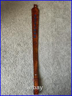 CHEYENNE Custom Leather Rifle Sling Hand Tooled And Made in the USA
