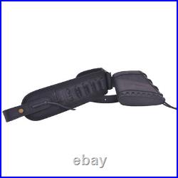 Canvas Leather Gun Butt Cover, Ammo Sling Strap for. 45-70.22LR 12GA. 357.30-30