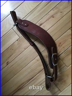 Champion's Choice, Inc. Brown Leather Rifle Elbow Cuff With Sling-euc-padded