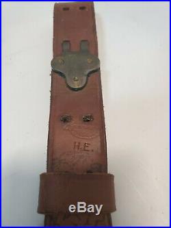 Chicago Belt Company Orignal Model 1903 Leather Rifle Sling 1918 Dated