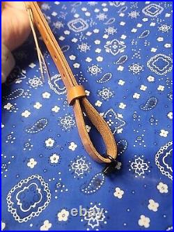 Cobra Bianchi Cobra #70 White Stitched Tooled Sheep Backed Leather Rifle Sling