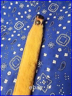 Cobra Bianchi Cobra #70 White Stitched Tooled Sheep Backed Leather Rifle Sling