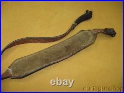 Cobra Padded 1 Inch Rifle Sling Brown Leather with Swivels