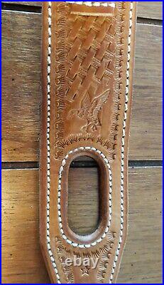 Coch41 custom PADDED leather firearm sling and laced belt hand made US maker