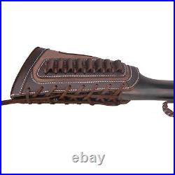 Coffee rifle Gun Buttstsock with Ammo Slots Sling for. 30-30.357.38.32