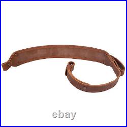 Combo of Leather Rifle Ammo Sling Straps with Recoil Pad Cover for. 45-70.30-06