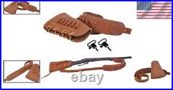 Comfort Fit Leather Buttstock Gun Holder & Adjustable Sling for. 30.45 Calibers Comfort Fit Leather Buttstock Gun Holder & Adjustable Sling for. 30.45 Calibers