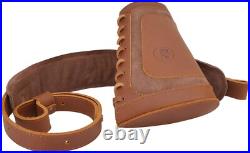 Comfort Fit Leather Buttstock Gun Holder & Adjustable Sling for. 30.45 Calibers Comfort Fit Leather Buttstock Gun Holder & Adjustable Sling for. 30.45 Calibers
