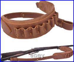 Comfort Fit Leather Buttstock Gun Holder & Adjustable Sling for. 30.45 Calibers Comfort Fit Leather Buttstock Gun Holder & Adjustable Sling for. 30.45 Calibers