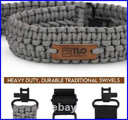 Comfortable Over Shoulder Tactical Sling 44 Inch Adjustable Paracord Strap