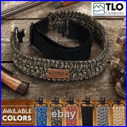 Comfortable Over Shoulder Tactical Sling 44 Inch Adjustable Paracord Strap