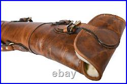 Cowhide Leather Rifle Sling 48-50 Inch Gun Cases for Rifles Slip Bag Shogun