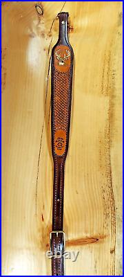 Custom Deer leather hand made rifle/shotgun sling, padded, made in the U. S. A