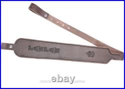 Custom Leather Rifle Sling three colors to choose from and personalization