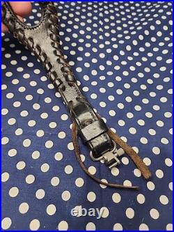 Custom Murray Leather Thumb Hole Suede Backed Leather Rifle Sling W Swivels