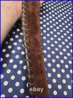 Custom Murray Leather Thumb Hole Suede Backed Leather Rifle Sling W Swivels