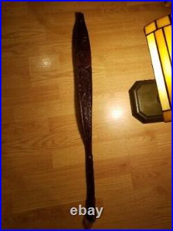 Custom Vintage Deer & Oak Leaf Rifle Sling Withbrass Screws Handmade Craftsmanship