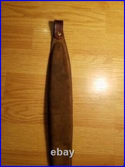 Custom Vintage Deer & Oak Leaf Rifle Sling Withbrass Screws Handmade Craftsmanship