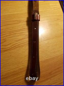 Custom Vintage Deer & Oak Leaf Rifle Sling Withbrass Screws Handmade Craftsmanship