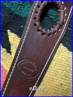 Custom leather Bandoleer style ammo sling Made in the good ole USA