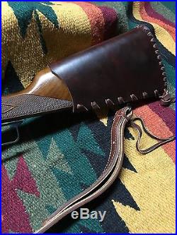 Custom leather Bandoleer style ammo sling Made int he good ole USA