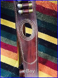 Custom leather ammo sling Made int he good ole USA! Made to last