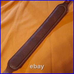 Custom leather rifle sling strap