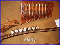 Custom leather sling and stock wrap for a Marlin model 1895 45-70 hand tooled