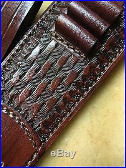 Custom leather stock wrap And Sling for a Marlin model 336 30-30 Henry 30-30
