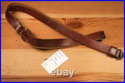 D222 Vintage Brownells 1 Leather Rifle Sling W Swivels Winchester Pre 64 70 88