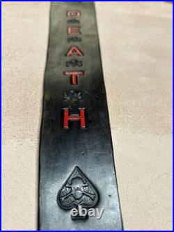 DEATH # 1 Custom Leather Rifle Sling Hand Tooled and Handmade in the USA