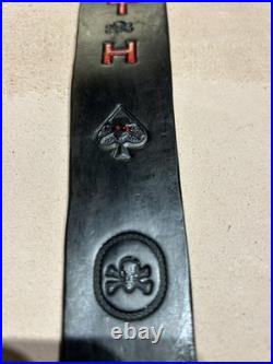 DEATH # 1 Custom Leather Rifle Sling Hand Tooled and Handmade in the USA