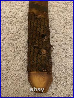 Davranov KHYBER PASS Sling pad With Distressed Shemagh And Padded Leather