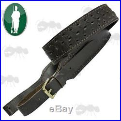 Detailed Leather Gun Rifle Game Shooting Sling With Neoprene Lining By Bisley
