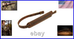 Durable Amish-Made Leather Rifle Sling with Padded Comfort Crazy Horse Style Durable Amish-Made Leather Rifle Sling with Padded Comfort Crazy Horse Style