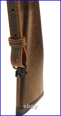 Durable Buffalo Leather Rifle Sling Crazy Horse/Brown, 1 Width, Made in USA