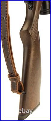 Durable Buffalo Leather Rifle Sling Crazy Horse/Brown, 1 Width, Made in USA