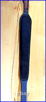 Eagle Freedom Custom made hand carved leather padded rifle sling