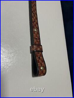 Exclusive Handcrafted Leather Rifle/Shotgun Sling Made In USA, Adjustable