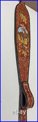 Exclusive Handcrafted Leather Rifle/Shotgun Sling Made In USA, Adjustable