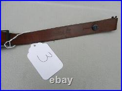 Factory Marlin Brown Leather Rifle Sling With Swivels Adjustable Good Used Cond