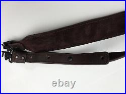 Field & Stream Suede Leather Rifle Sling With Quick Connect Attachments 9725-P